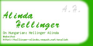 alinda hellinger business card